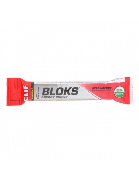 Clif Bar Strawberry Clif Bar Shot Blok (18x2.1 Oz)
