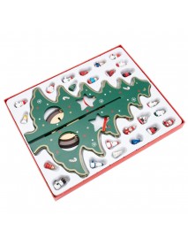 3D Wooden Cartoon Christmas Tree Table DIY Decorations Hanging Ornaments