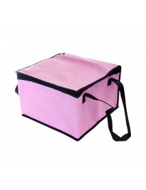 12 Inch Non-woven Fresh keeping Tote Bag with Zipper Cake Picnic Lunch Bag Reusable Grocery Bag