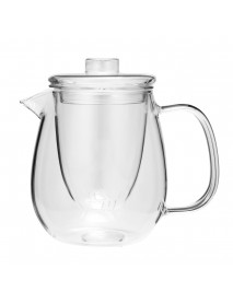 600ML Heat Resistant Clear Glass Coffee Tea Pot Leaf With Strainer Filter Infuser