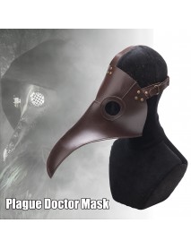 Halloween Plague Doctor Bird Steampunk Mask Long Nose Beak Cosplay Costume Props