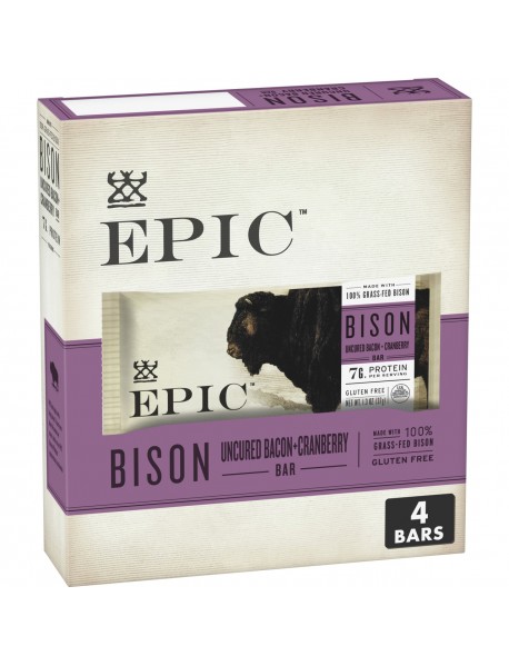 EPIC BAR BISON UNCRD BCN ( 8 X 5.2 OZ   )