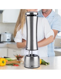 Automatic Electric Pepper Mill Shakers Stainless Steel Adjustable Salt Pepper Grinder