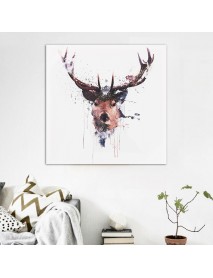 16'' Abstract Stag Deer Canvas Picture Printed Paintings Dcor Framed / Unframed