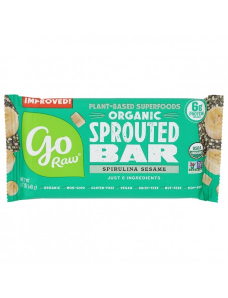Go Raw Organic Spirulina Bar (25x1.7 OZ)