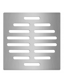 6 Inch Silver Floor Drain Protector Tone Square Shape Stainless Steel Floor Drain Cover Home