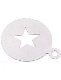 Coffee Spray Mold Decorating Stainless Steel Thick Coffee Making Mould Coffee Pattern Art Mold Tools
