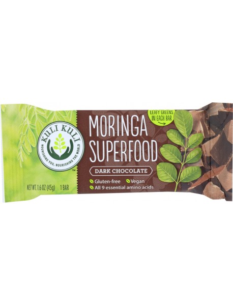 Kuli Kuli Bar, Dark Chocolate, GF (12x1.6 OZ)