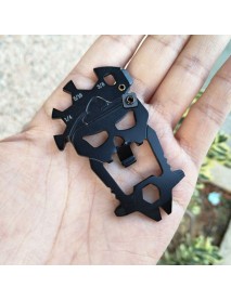 KCASA 12 In 1 Outdoor Skull Multifunctional Combination Tool Multifunction Bottle Opener Screwdriver