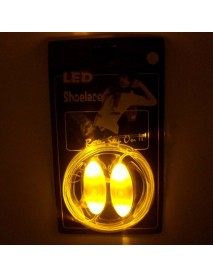 1 Pair LED Light Bestselling 80CM Flash Luminous Fashionable Glass Fiber Cool Design Shoelaces