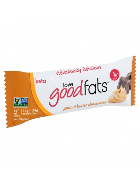 LVEGOODFAT PB CHOC BAR ( 12 X 1.38 OZ   )