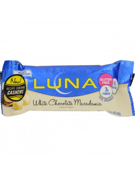 Clif Bar White Choc Macadamia Luna Bar (15x1.69 Oz)