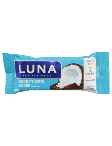 Clif Bar Organic Luna Chocolate Dipped Coconut (15x1.69 Oz)