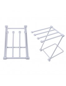 Creative Foldable Vertical Rags Towel Holder Hanger Rag Storage Table Storage Cup Racks
