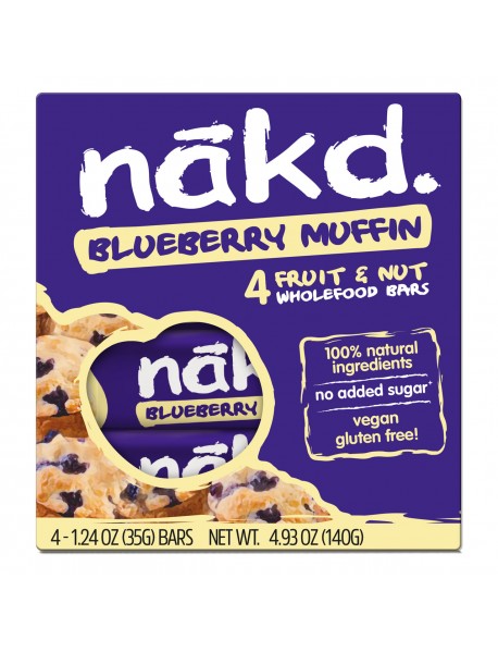 NAKD BLUBRY MUF BAR 4PK ( 12 X 4.93 OZ   )