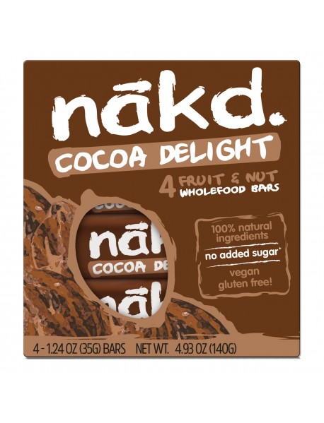 NAKD COCOA DLGHT BAR 4PK ( 12 X 4.93 OZ   )