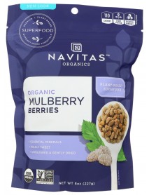 Navitas Naturals Organic White Mulberries (12x8 OZ)
