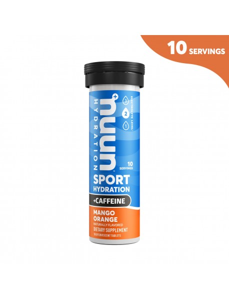 Nuun Active Hydration Energy: Hydrating Electrolyte Tablets, Mango Orange (8X10 Ct)