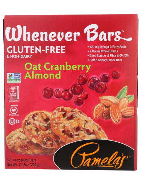 Pamela's Oat Cranberry Almond Bars (6x5 CT)