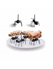 Honana 12pcs Cute Ant Fruit Fork DIY Novelty Eco-friendly Plastic Desserts Snack Novelties Toys