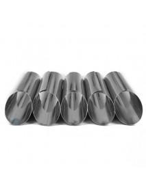8 Pcs Danish Tube Cream Molds Stainless Steel DIY Croissant Mold Baking Mold Cake Tools