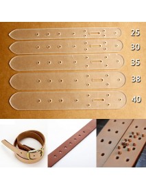 5 pcs Practical Head Buckle Belt Leather Craft Tool Acrylic Boletus End Models Stencil Set