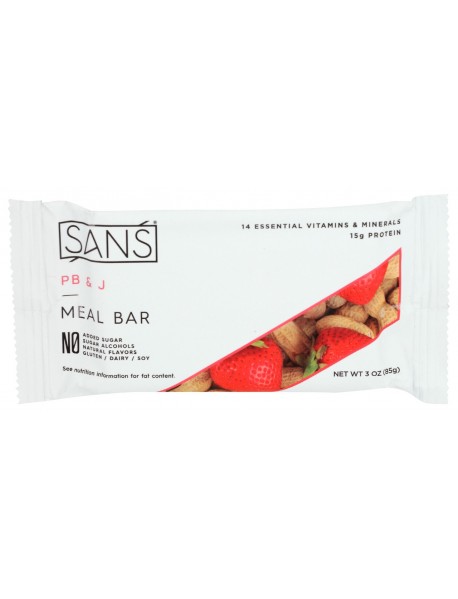 SANS PB&J MEAL BAR ( 12 X 3 OZ   )