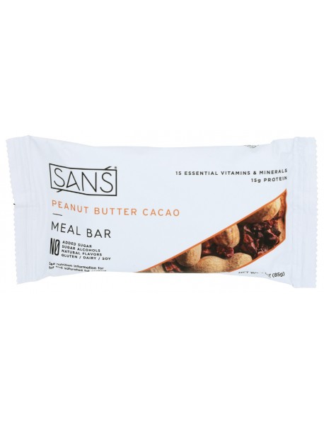 SANS PNUT BTR CACAO BAR ( 12 X 3 OZ   )