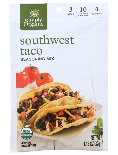 Simply Organic Southwest Taco (12x1.3 Oz)