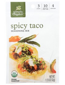 Simply Organic Spicey Taco Seasoning (12x1.13OZ )