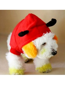 Christmas Pet Dog Cat Outstanding Devil Clothes Puppy Winter Warm Costume Red Coats Outterwear