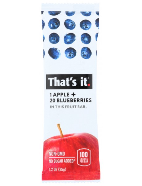 That's It Fruit Bar Apple & Blueberry (12x1.2 OZ)