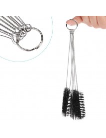 10Pcs Nylon Tube Brush Set Cleaning Brush Set for Glasses Keyboards Jewelry Home Cleaning Supplies