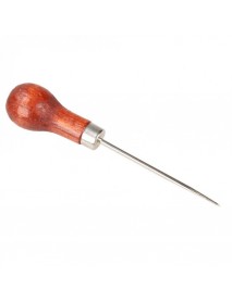 4mm Leather Cloth Overstitch Wheel with 5Pcs Awl Pin Sewing Hand Punch Hole Tool