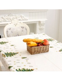 1PC 110x180cm Rectangular Disposable Table Cloth Christmas Tablecloth Printed Table Cover New Year