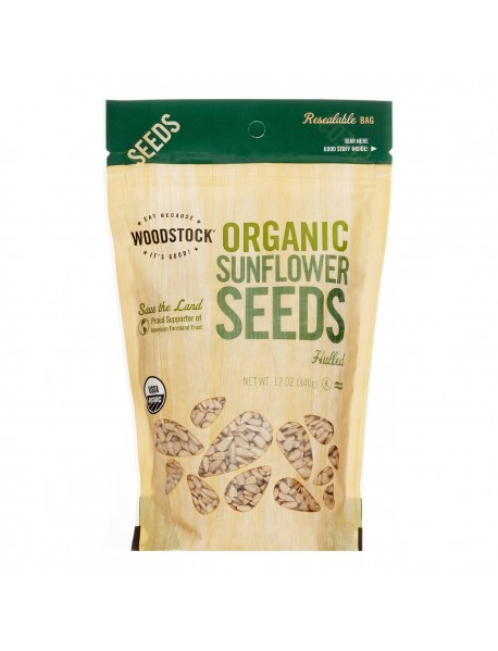 Woodstock Organic Hulled Sunflower Seeds (8x12 Oz)