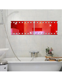 3D Kinetoscope Film DIY Shape Mirror Wall Stickers Home Wall Bedroom Office Decor