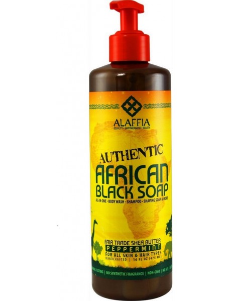 ALAF BLK SOAP PEPPERMINT ( 1 X 16 O    )