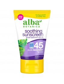 ALBA SUNSCRN LAV SPF 45 ( 1 X 4 OZ   )