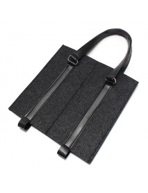 KCASA KC-BC02 Wool Felt Two Water Wine Bottle Carrier Bag Champagne Travel Tote Bag Holder Organizer