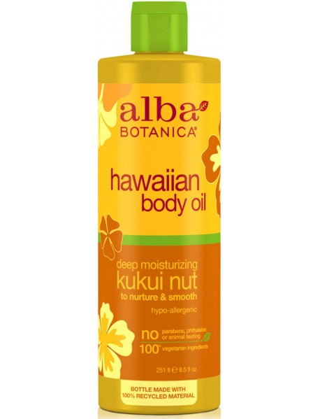 Alba Botanica Kukui Nut Massage Oil (1x8.5 Oz)