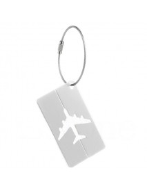 KCASA KC-LP07 Metal Travel Luggage Tags Steel Loop Suitcase Bag Labels Address Privacy Cover