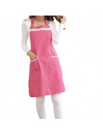 Honana KT-AP1 Adjustable Large Size Bib Apron Kitchen Cooking Woman Man Stripe Linen Apron With Pocket