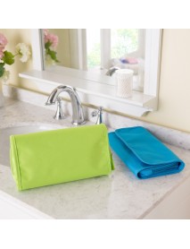 Portable Wash Cosmetic Bag Compact Makeup Storage Bag Case Bathroom Mesh Organizer