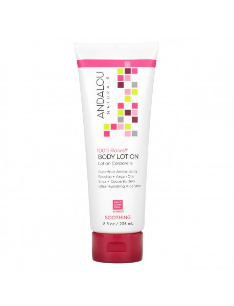 Andalou Naturals Body Lotion, 1000 Roses (8 OZ)