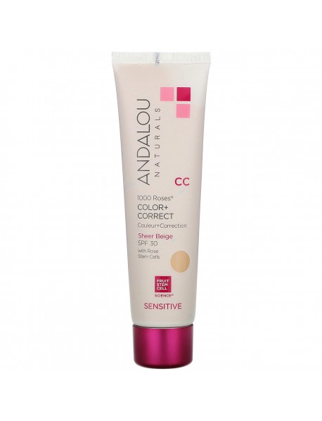 Andalou Naturals 1000 Roses CC Nude SPF 30 (1x2 OZ)