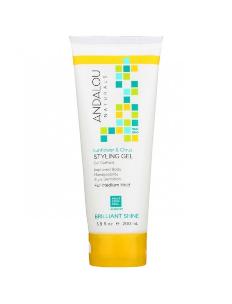 Andalou Naturals Healthy Shine Sunflower & Citrus Styling Gel (1x6.8 Oz)