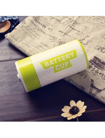 350ML Stainless Steel AA Battery Style Insulation Cup Creative Battery Coffee Vacuum Cup Thermos