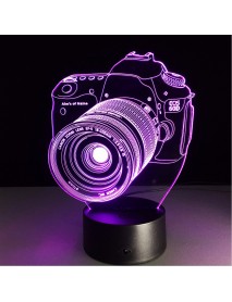 Digital Camera 3D LED Lights Colorful Touch Night Light Christmas Gift