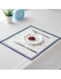 30x32cm Soft Cotton Linen Tableware Mat Table Runner Heat Insulation Bowl Pad Tablecloth Desk Cover